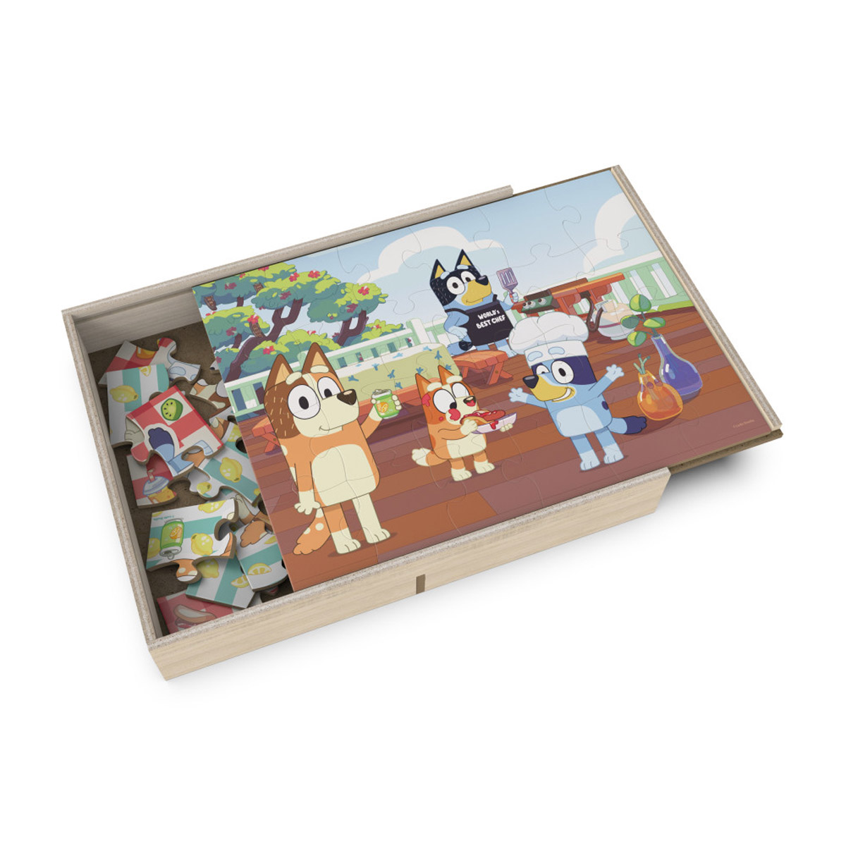 Rompecabezas Bluey 5 Wood Puzzle Spin Master image number null