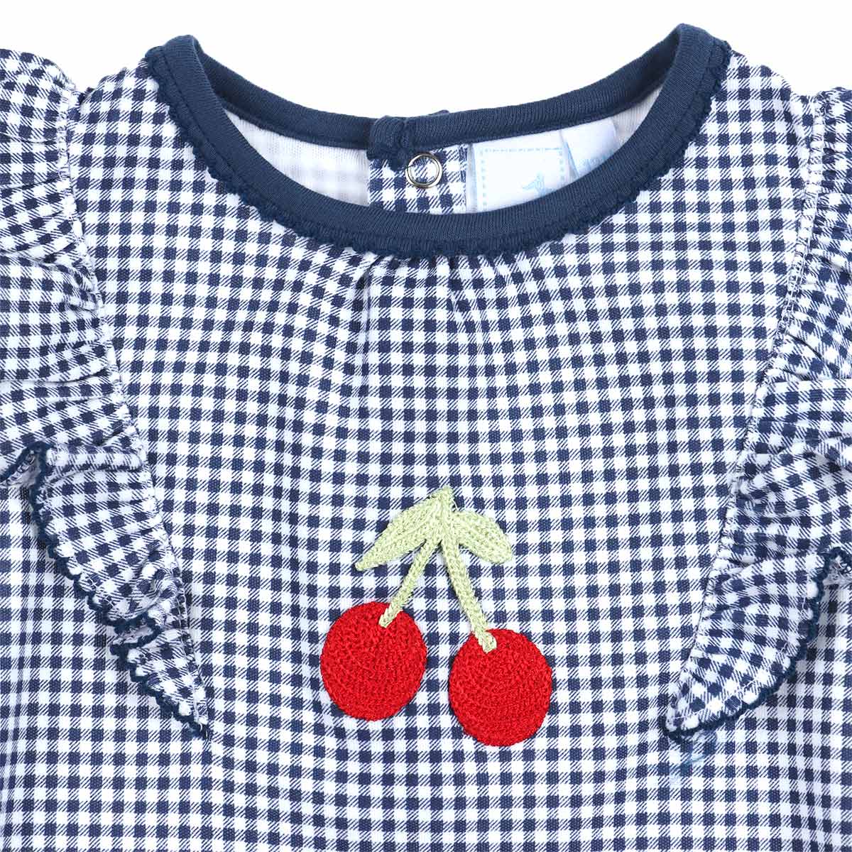 Romper Cuadros Estampado Cerezas Carosello Beb&eacute; Ni&ntilde;a image number null