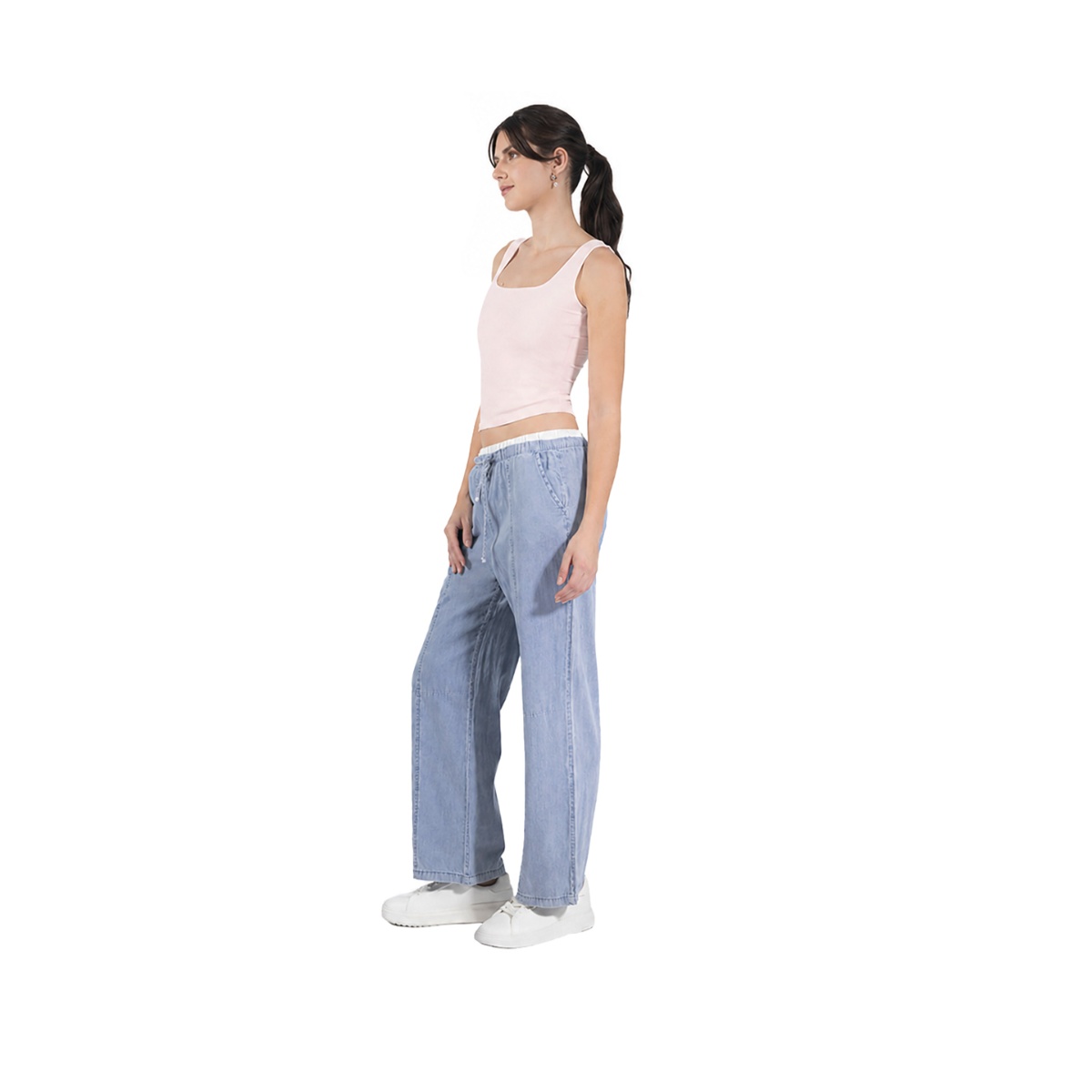 Top Nailon Doble Forever  21 Para Mujer Junior image number null