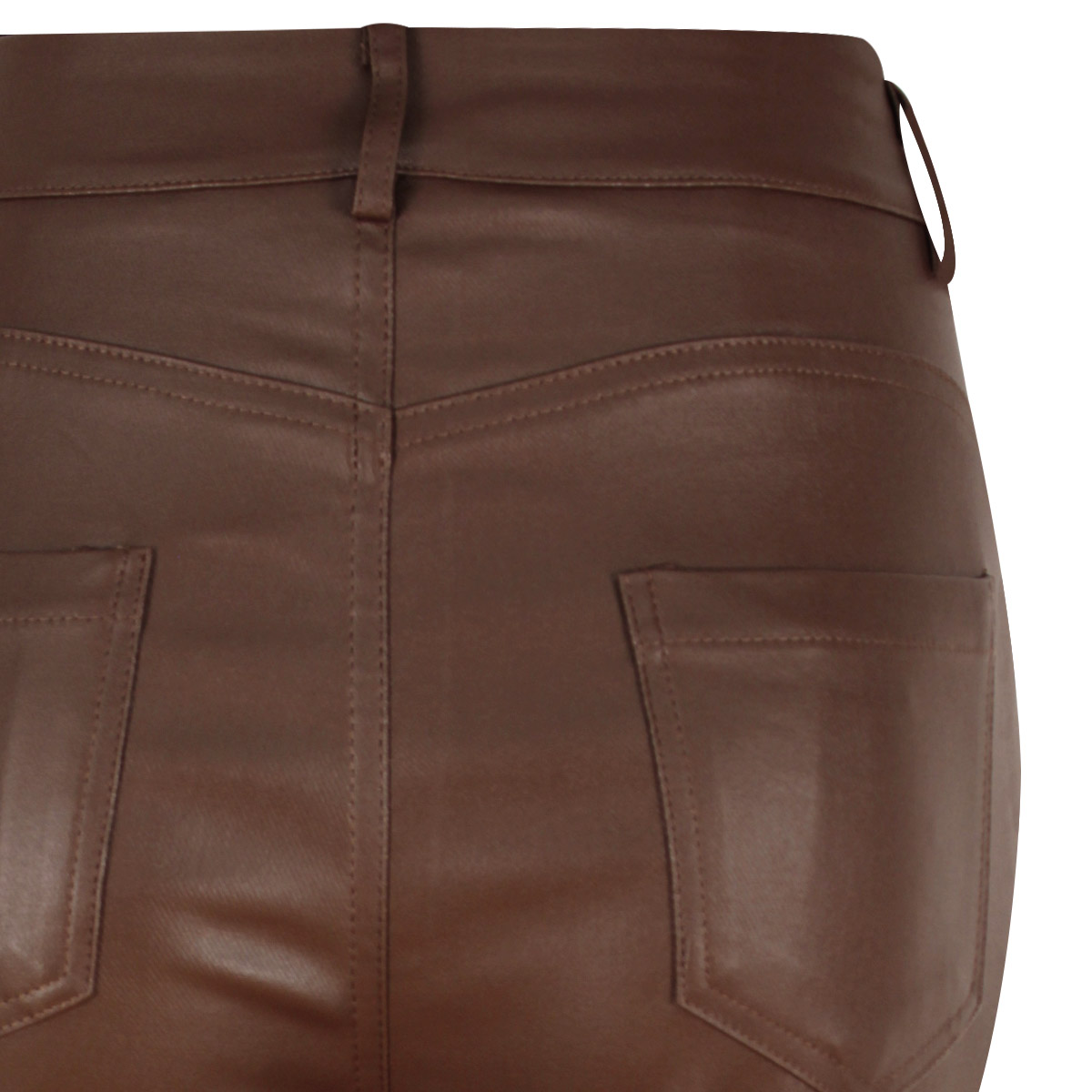 Pantal&oacute;n de Tiro Alto Efecto Tacto Piel para Mujer Junior image number null