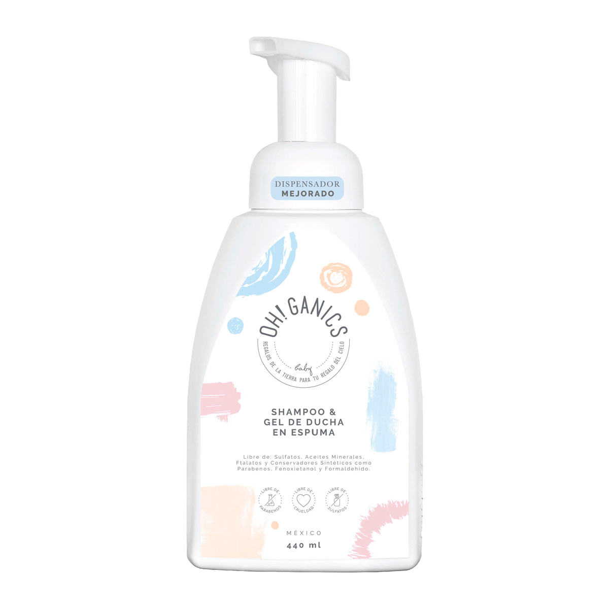 Shampoo & Gel De Ducha En Espuma De 440 Ml Oh! Ganics image number null