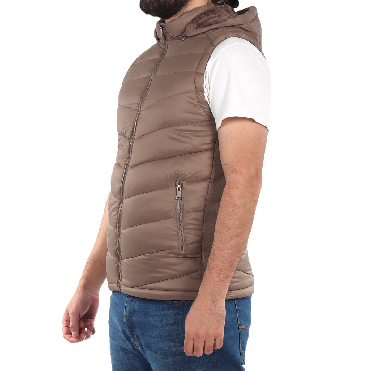 Chaleco Capitonado con Gorro Tim Men para Hombre image number null