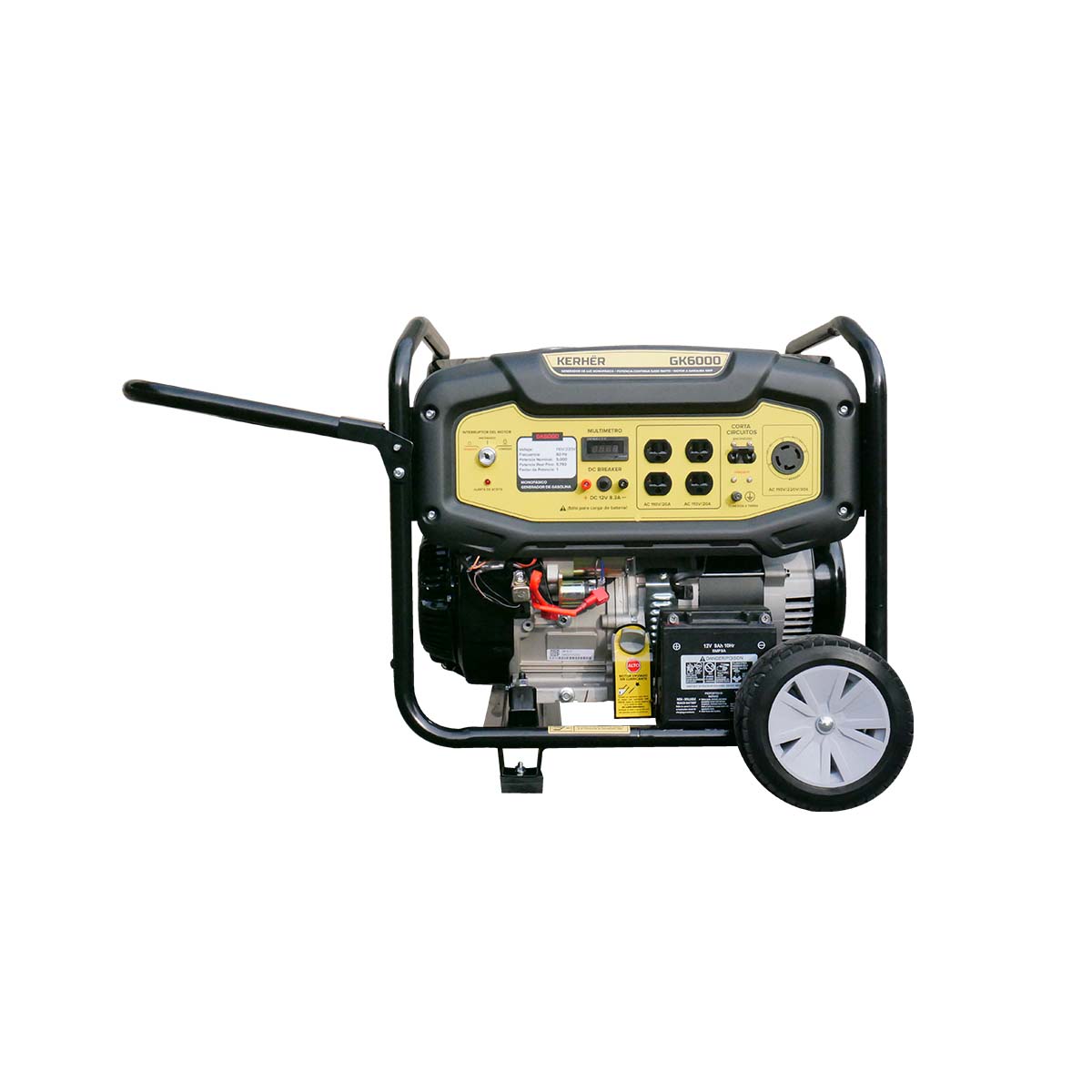 Generador a Gasolina Kerher 5000W C/10CF 110V/220V image number null