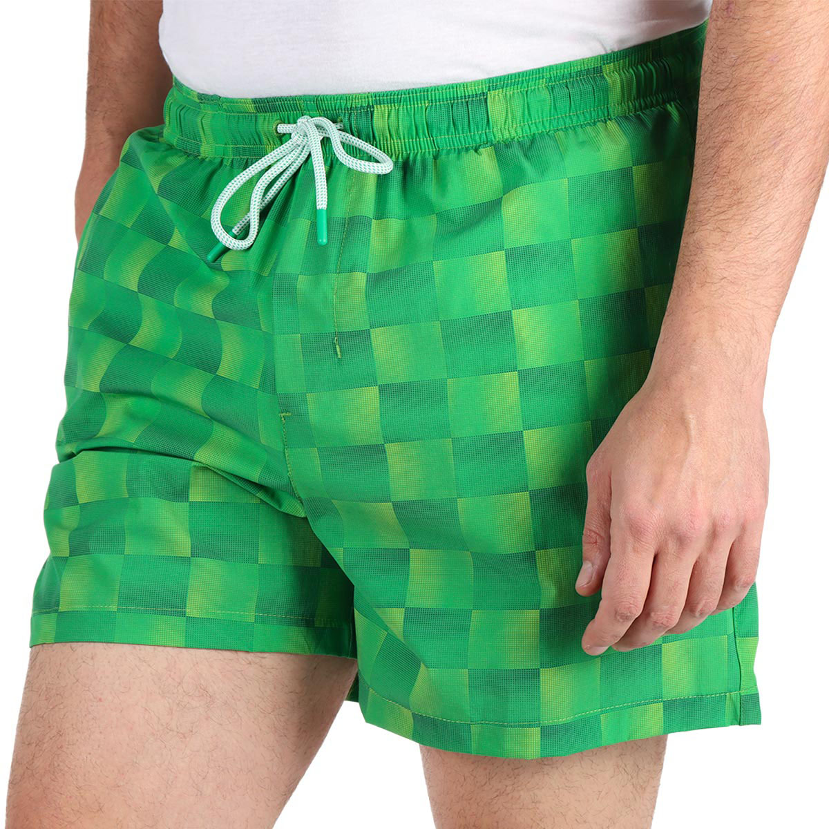 Traje de Ba&ntilde;o Estampado Cuadros Jeanious Hombre image number null