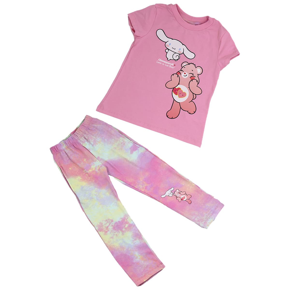 Pijama de Playera Manga Corta con Pantal&oacute;n Dise&ntilde;o Care Bears x Hello Kitty para Ni&ntilde;a image number null