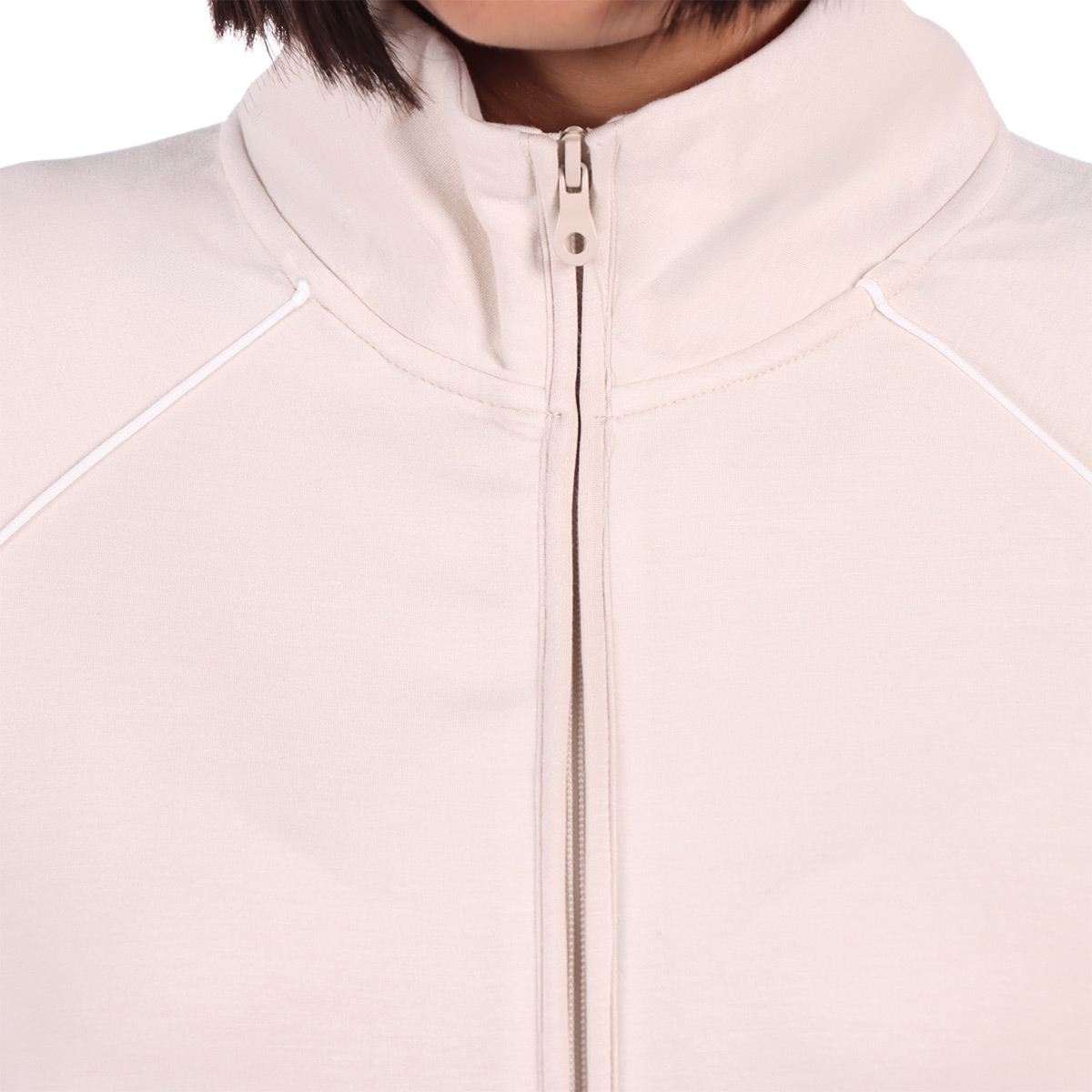 Sudadera Medio Cierre Cuello Alto Curvi Jeanious para Mujer image number null