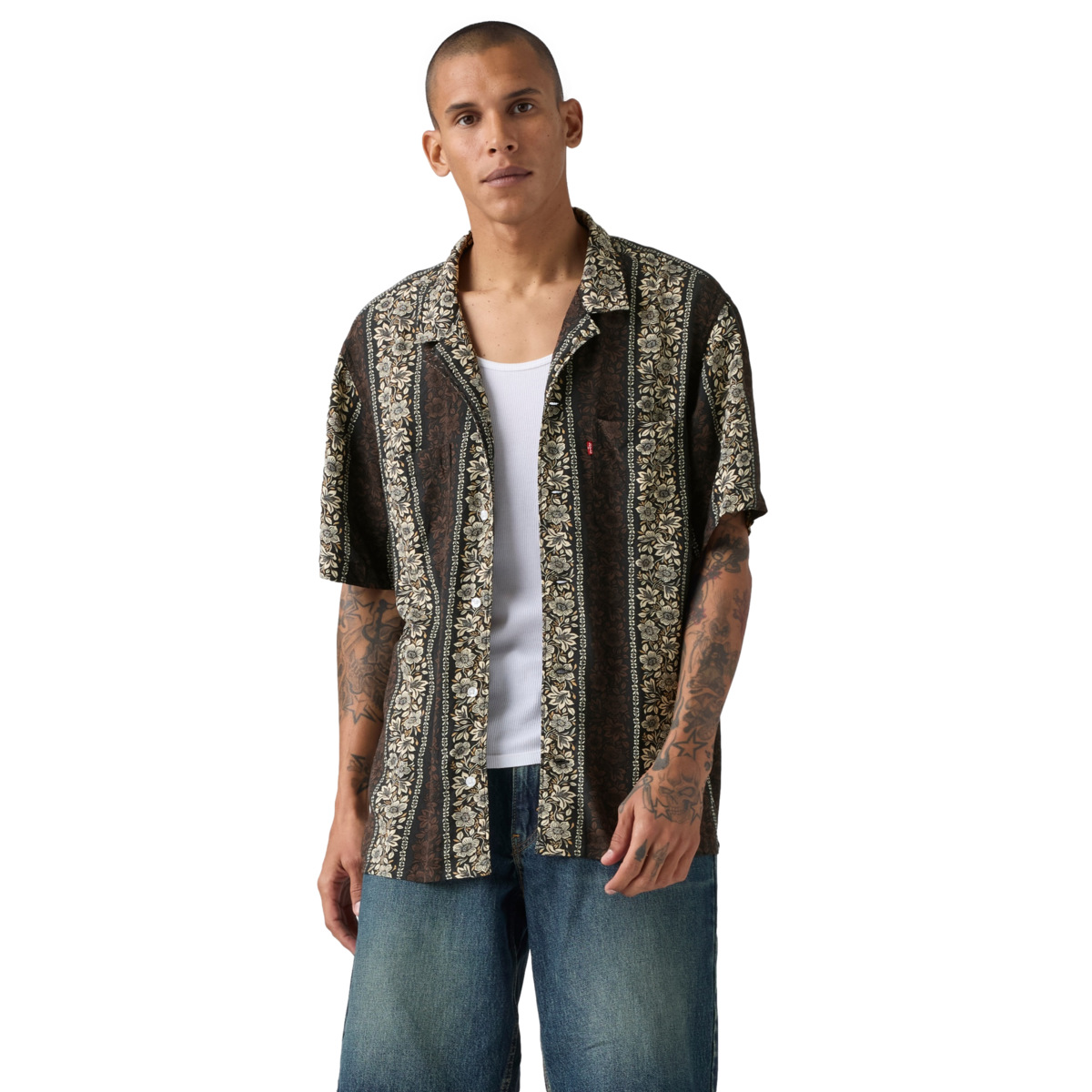 Levi's&reg; Camisa Cl&aacute;sica Camp Estampado Floral Regular Fit Manga Corta para Hombre image number null