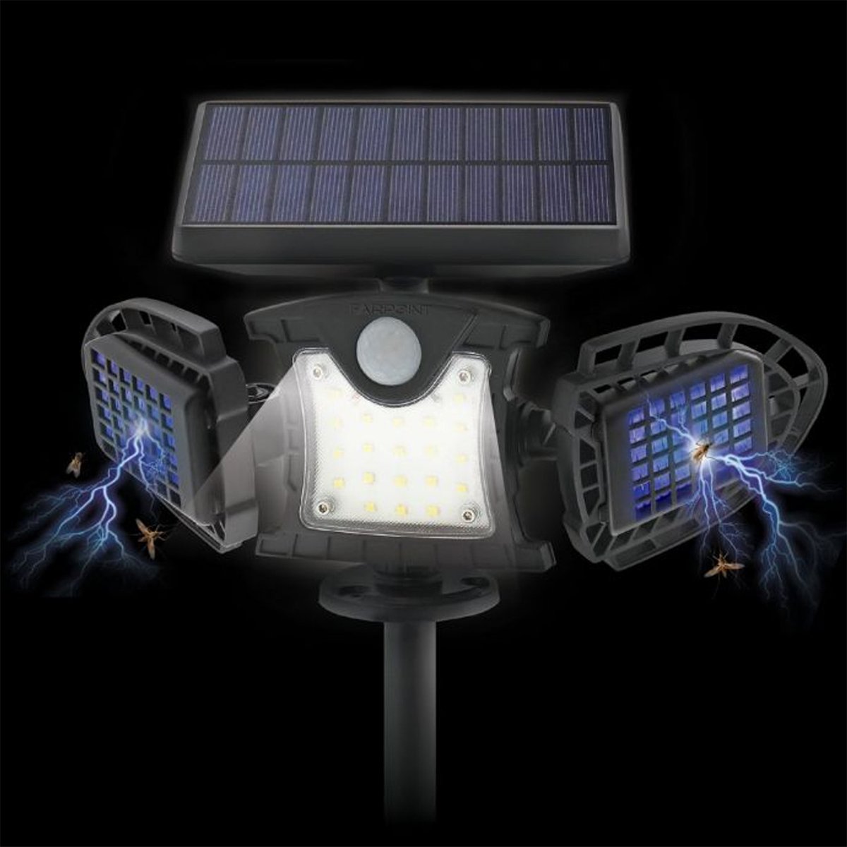 Luz Solar 500lm, con Sensor de Movimiento Elimina Insectos image number null