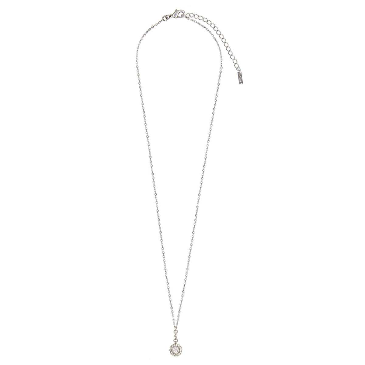 Dije con Cadena con Cz Corte Redondo y Pave Carre image number null