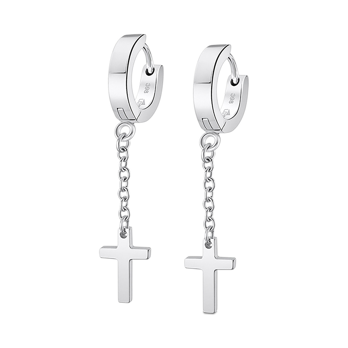 Pendientes Cruz Men&rsquo;s Earrings Lotus Style para Hombre image number null
