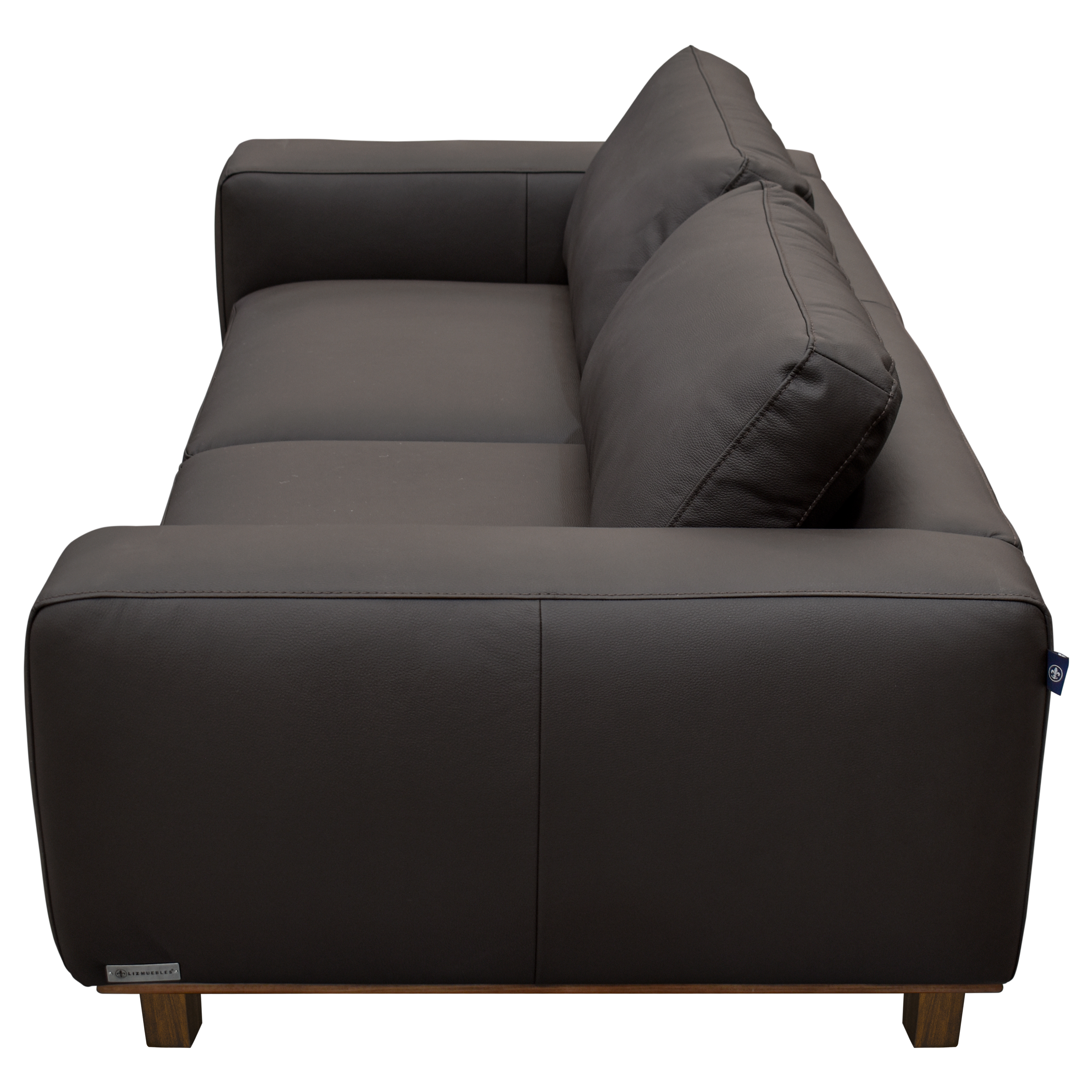 Love seat Chocolate Piel Odell Muebles Liz image number null