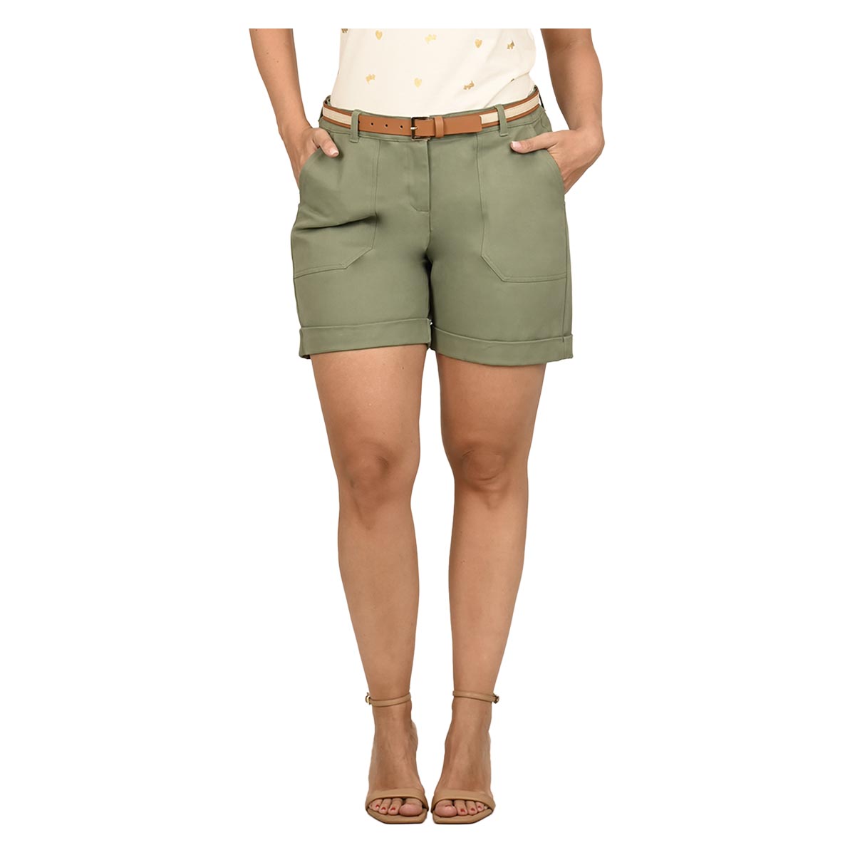 Short con cintur&oacute;n elken Ferrioni para Mujer image number null