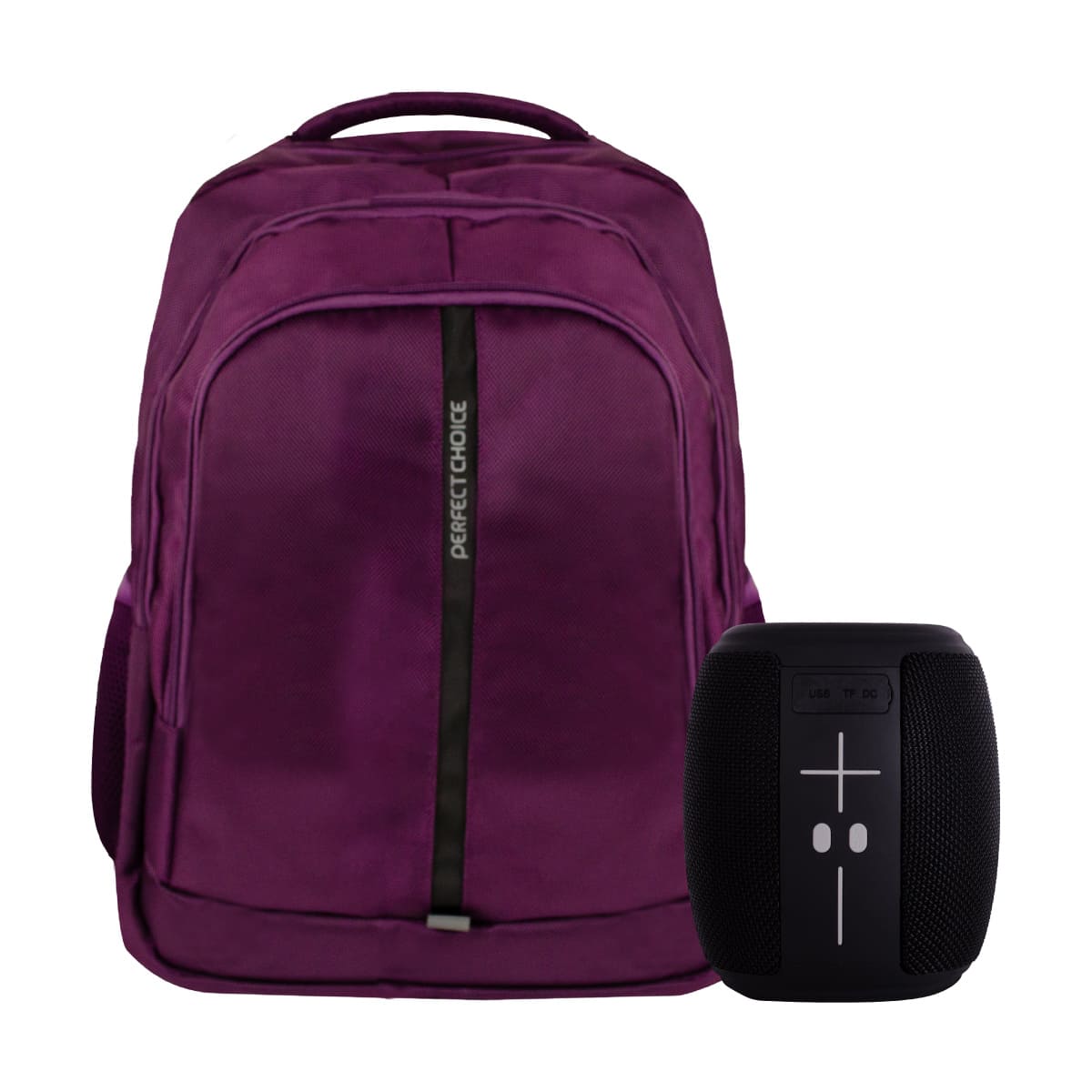 Mochila Portalaptop Perfect Choice Essential Morada+ Bocina Novel Drum image number null