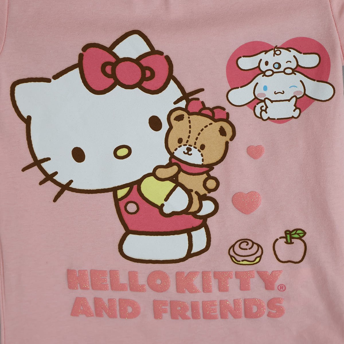 Pijama de Playera Manga Corta y Pantal&oacute;n con Dise&ntilde;o Hello Kitty para Ni&ntilde;a image number null