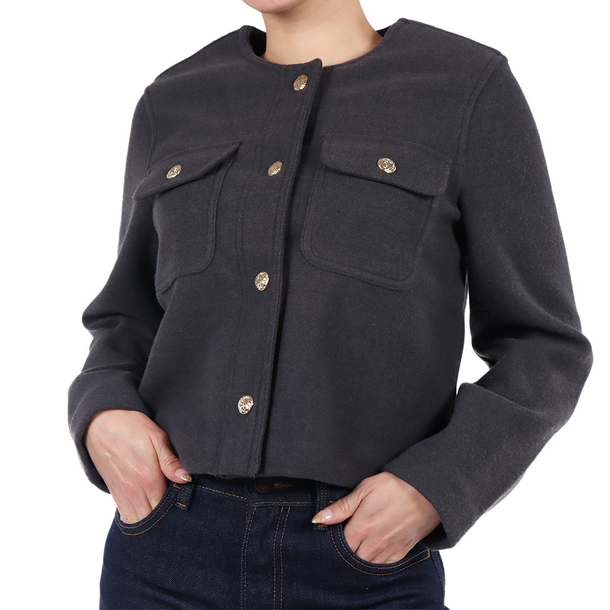 Saco Chaqueta con Botones Lifestyler para Mujer Petite image number null