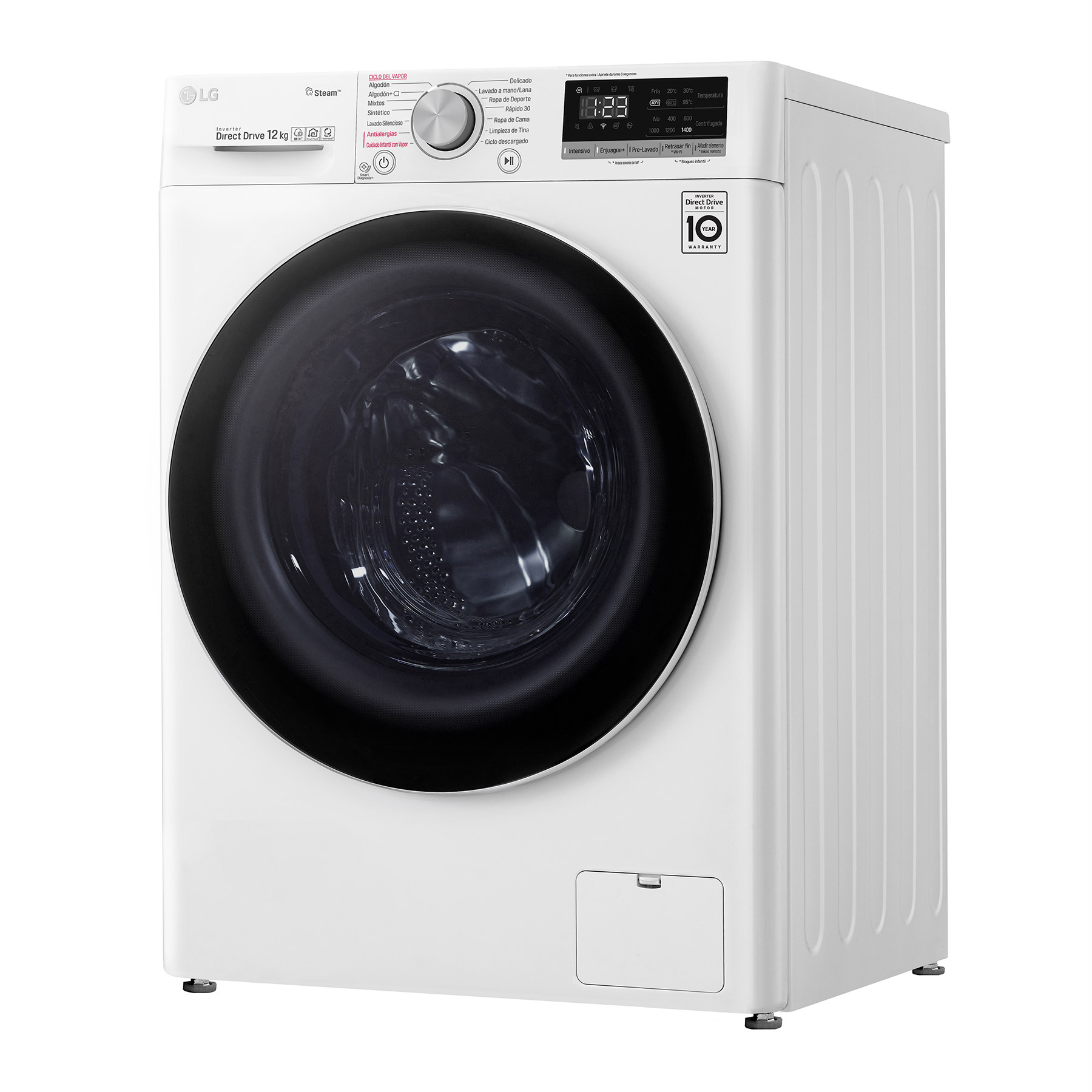 Lavadora LG Carga Frontal AI DD&trade; 12kg - WM12WVC4S6 image number null