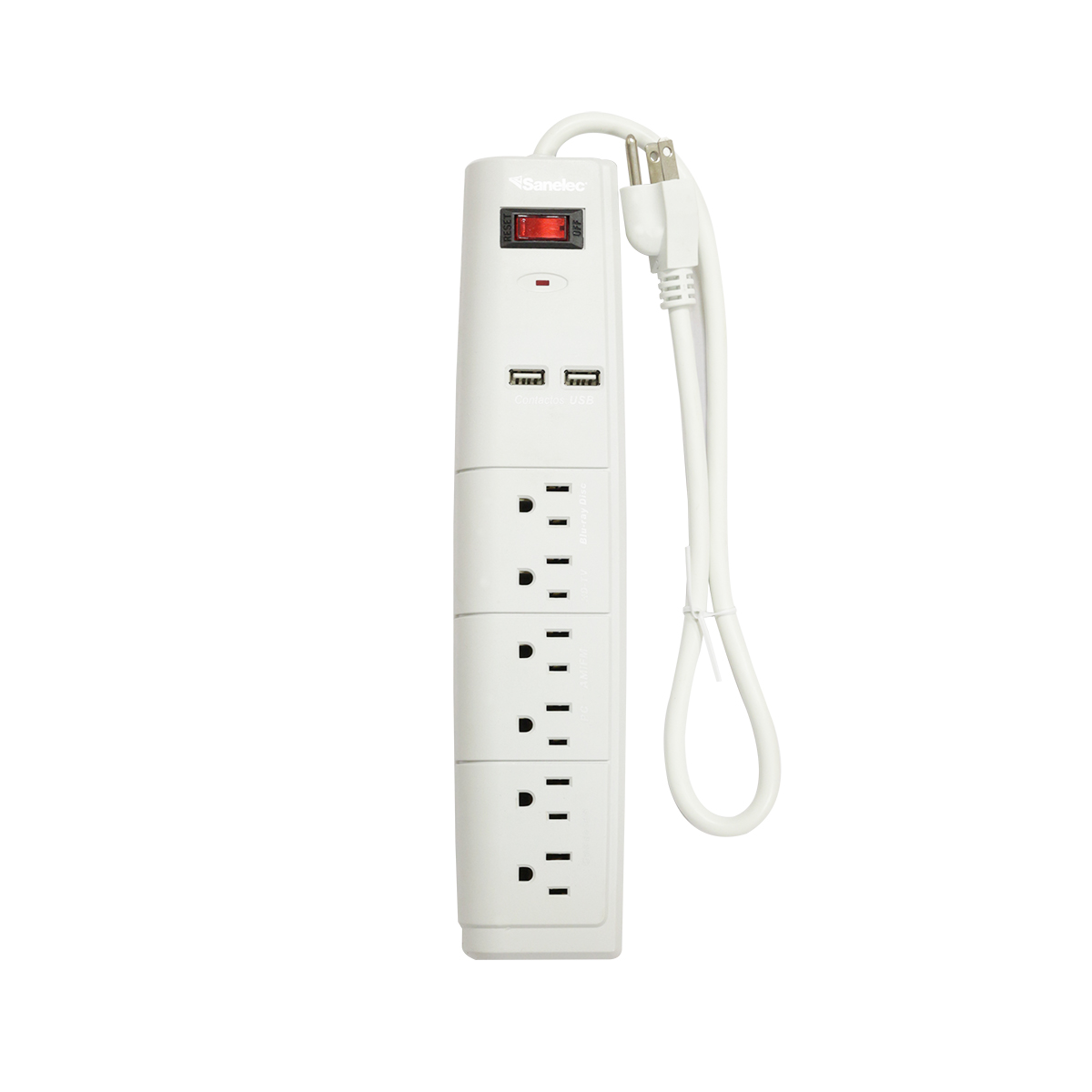 Sanelec 1356 Supresor De Picos 2 Entradas Usb image number null