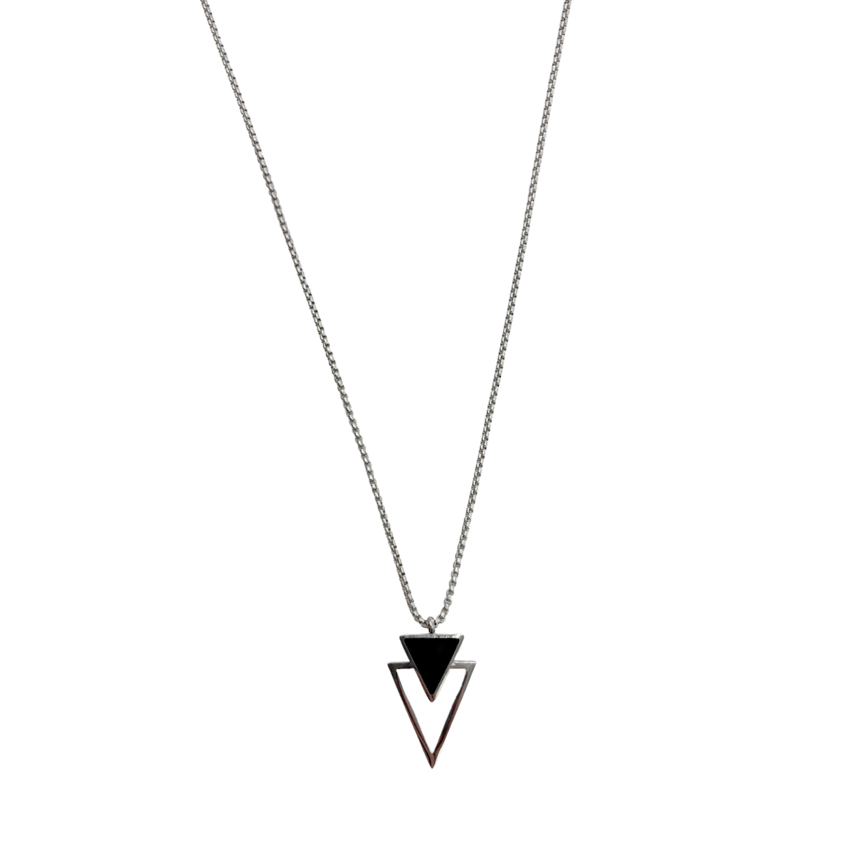 Cadena Eslab&oacute;n Tri&aacute;ngulos Aktuales para Hombre image number null