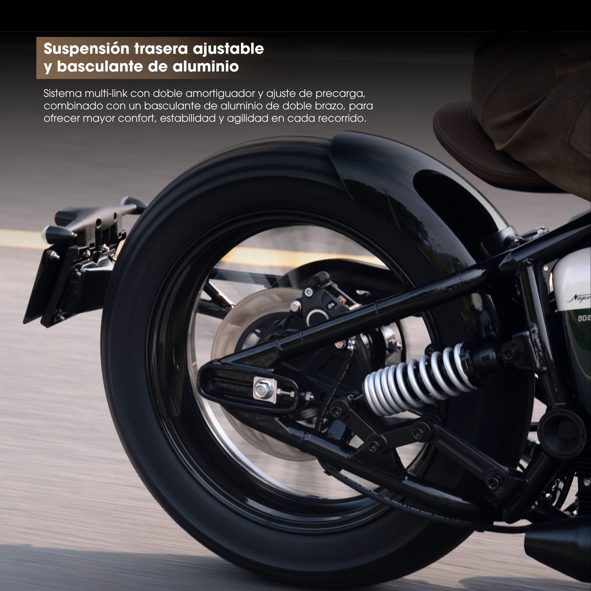 Motocicleta Chopper Benda Napoleonbob 250 Negro 2026 image number null
