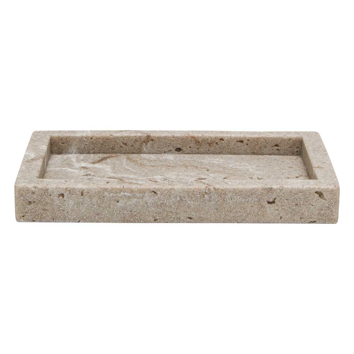 Jabonera Sidney Marmoleado Beige Poliresina Zense image number null