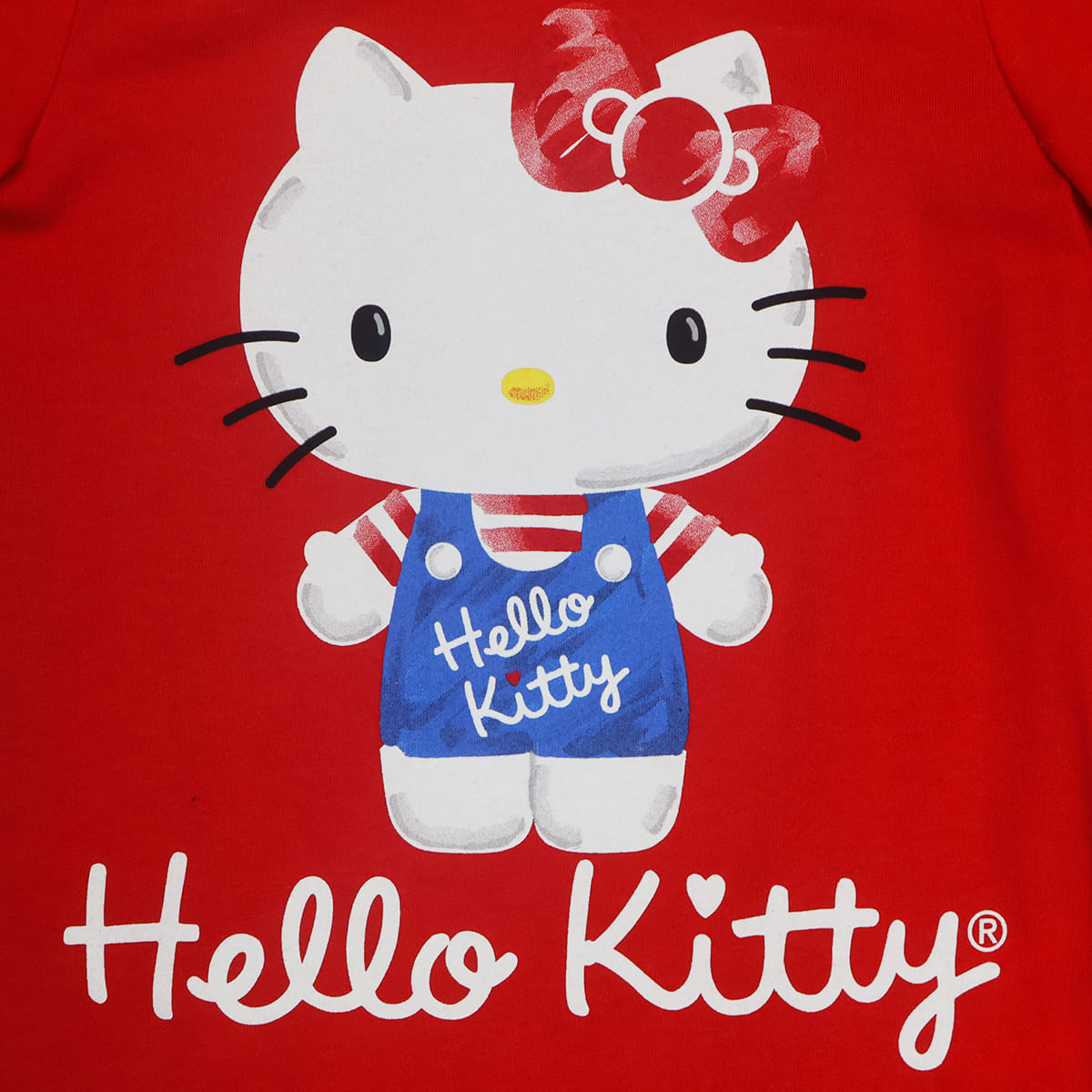 Pijama de Playera Manga Larga con Pantal&oacute;n Dise&ntilde;o Hello Kitty para Ni&ntilde;a image number null