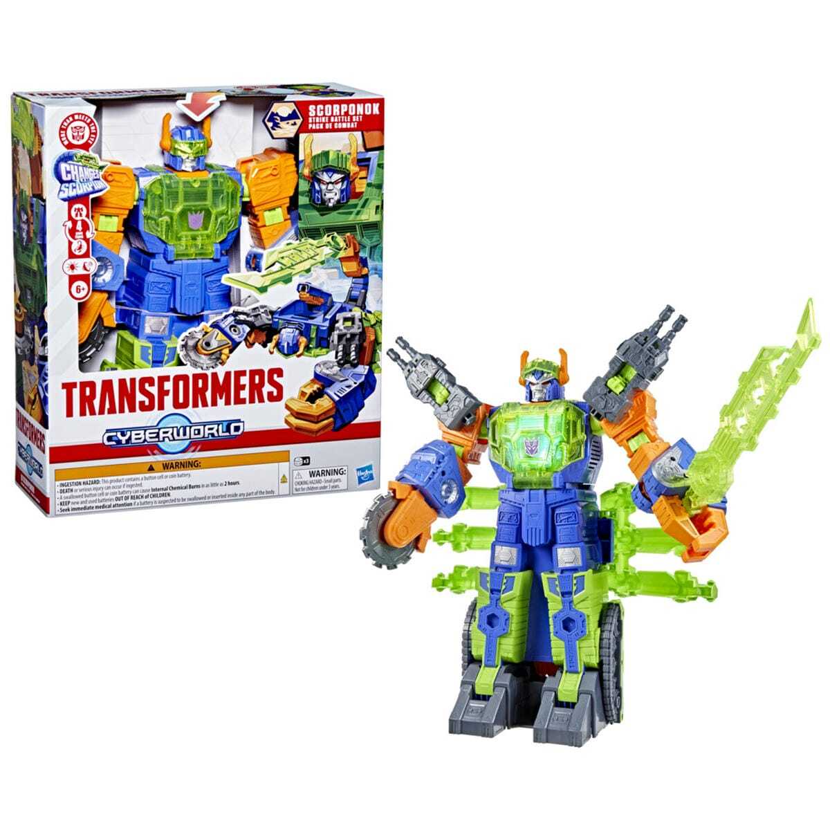 Transformers Figura De Acci&oacute;n Cyberworld Scorponok image number null