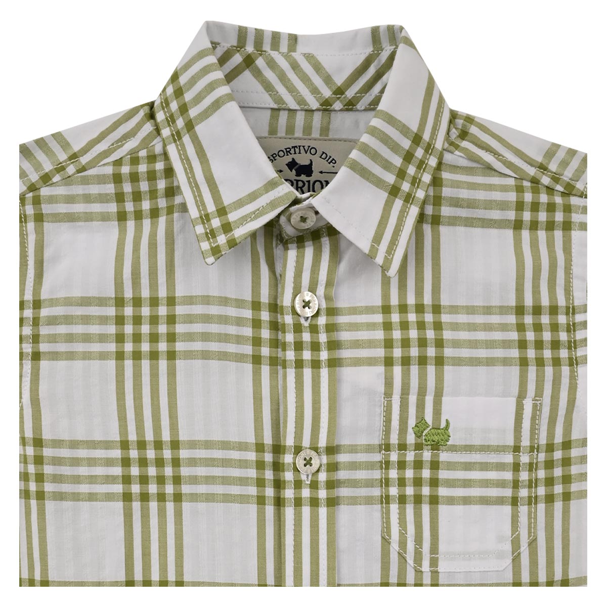 Camisa Cuadros Amun Ferrioni Manga Corta para Beb&eacute; Ni&ntilde;o image number null