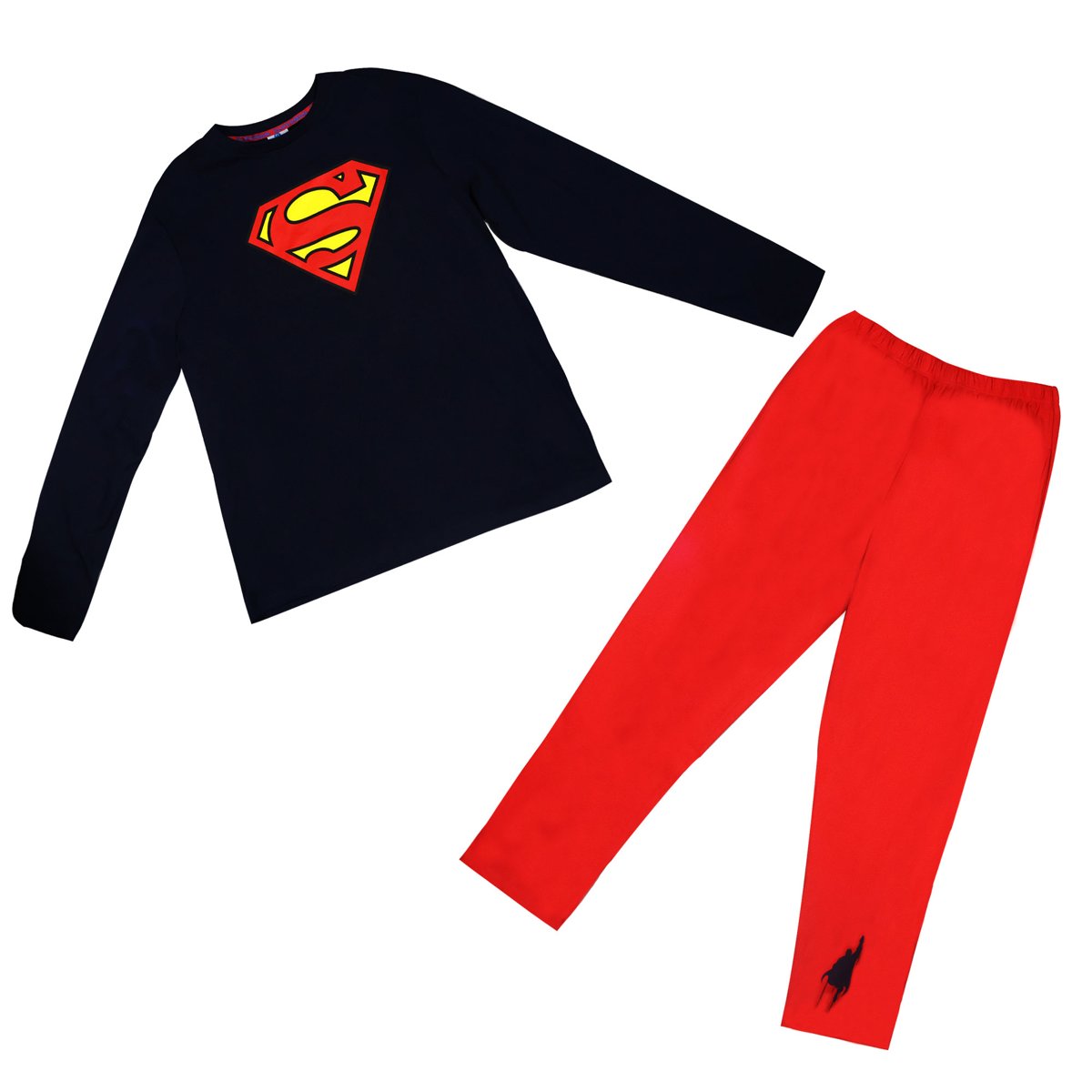 Pijama de Playera y Pantal&oacute;n con Dise&ntilde;o Superman para Hombre image number null