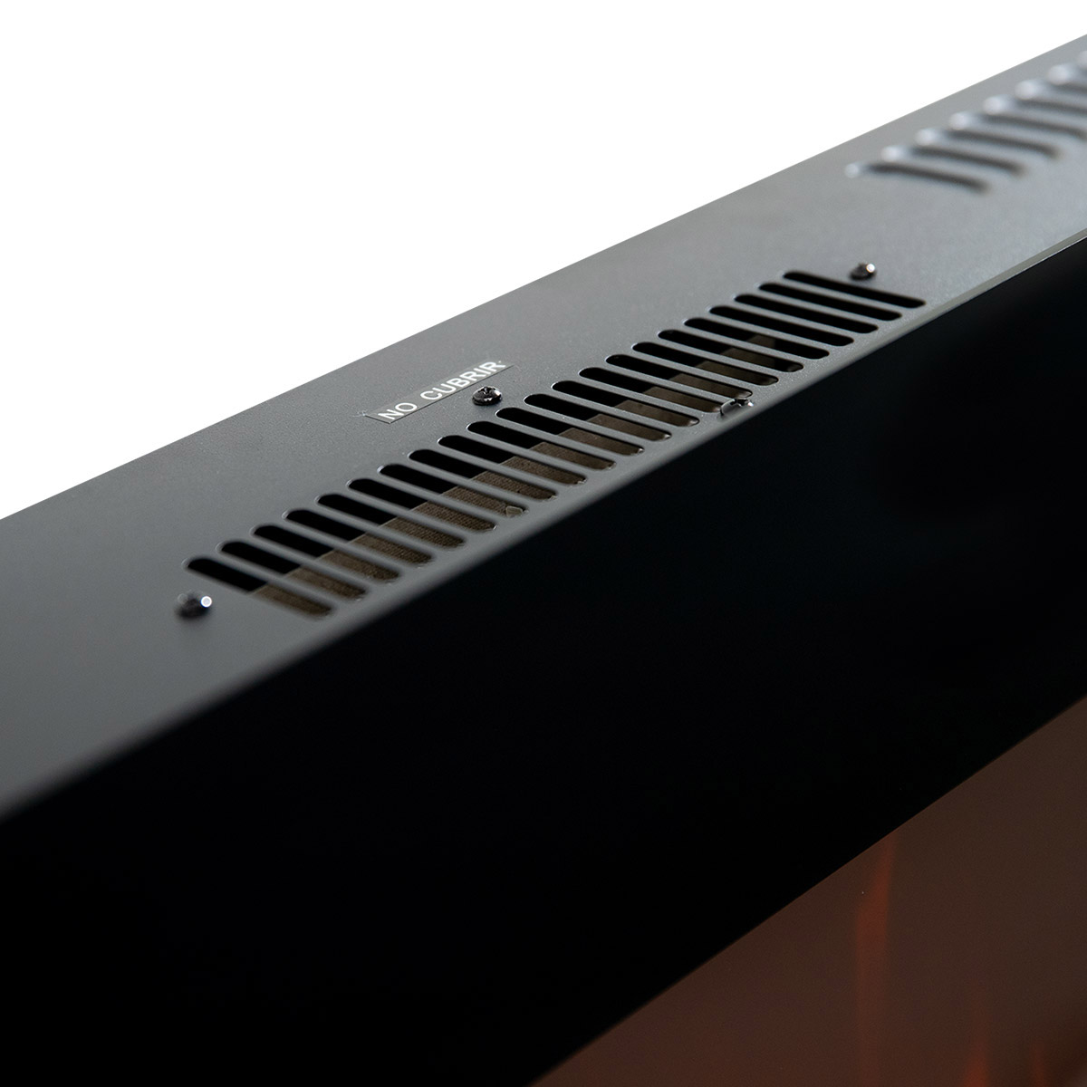 Calefactor Negro Tipo Chimenea Heat Wave Para Interior image number null