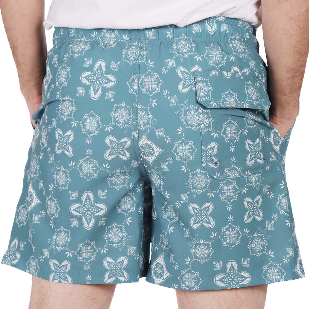 Traje de Ba&ntilde;o Estampado Shorts Playa Jeanious Hombre image number null