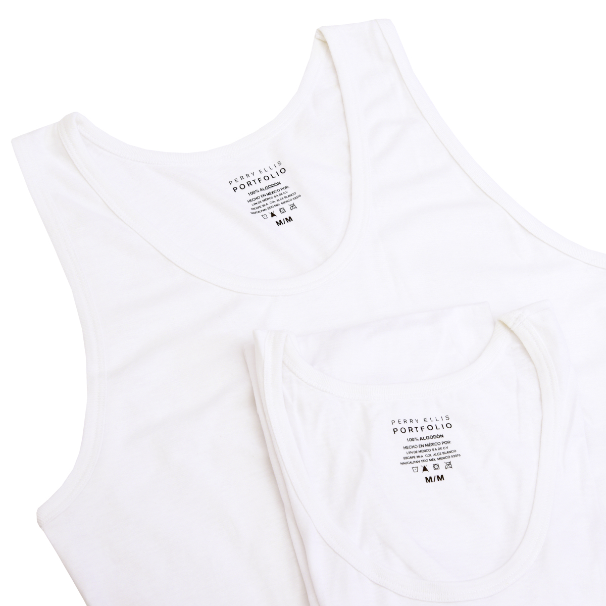Playera Pijama Para Hombre Color Blanco 2Pack Perry Ellis image number null