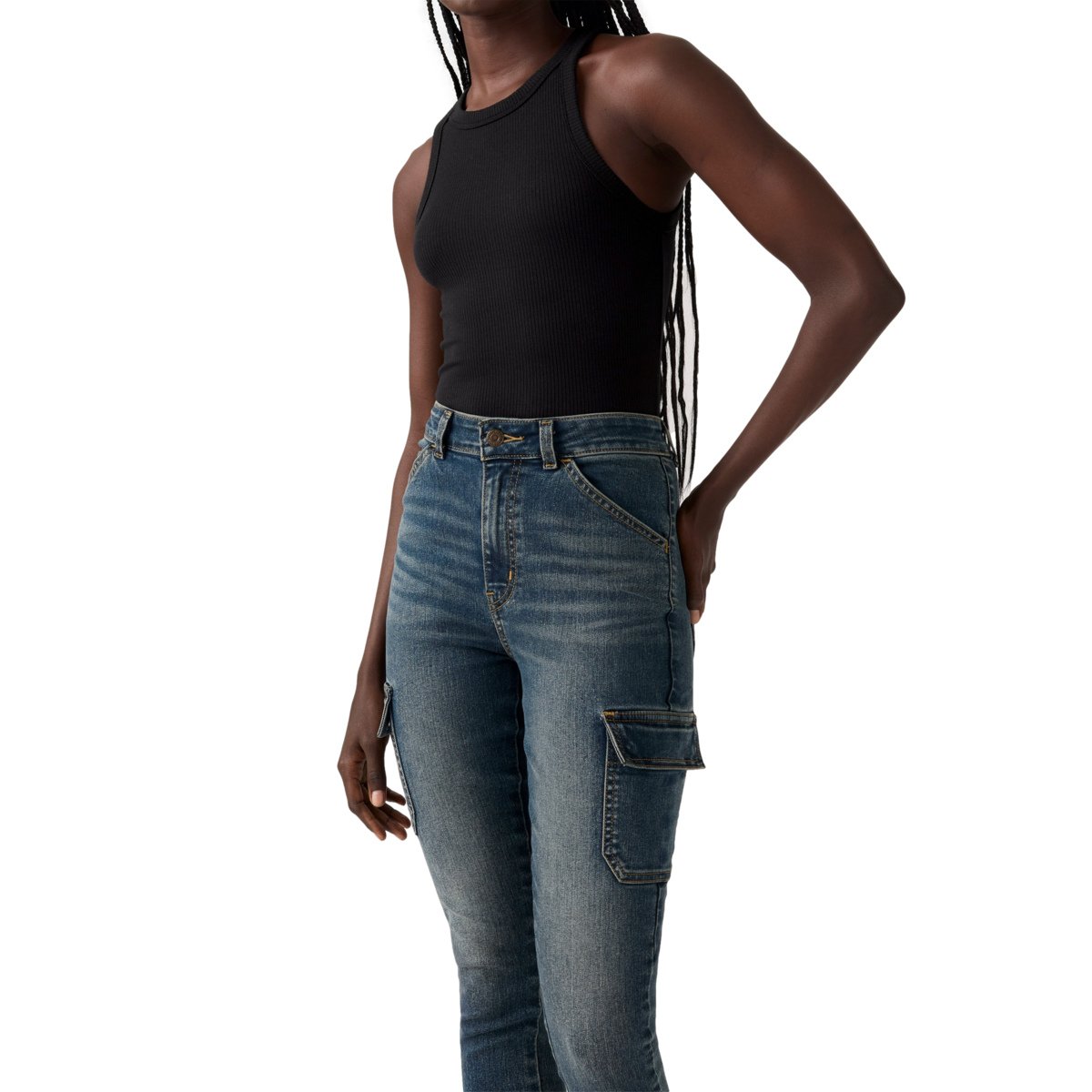 Levi&rsquo;s&reg; 721&reg; Jeans High Rise Skinny Cargo para Mujer image number null