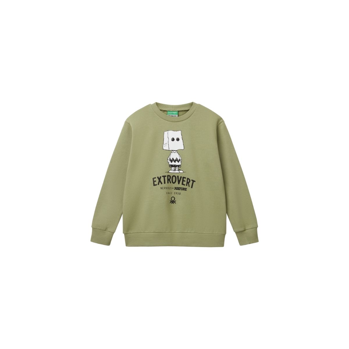 Sudadera Cuello Redondo Benetton con Dise&ntilde;o para Ni&ntilde;o image number null