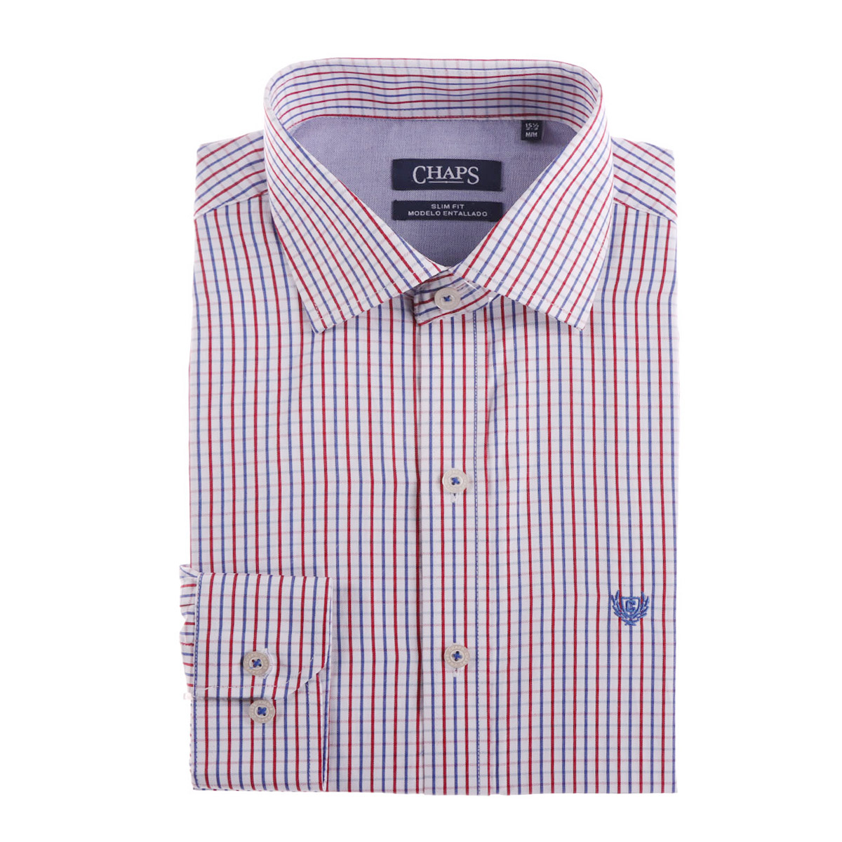 Camisa de Vestir Slim Fit Cuadros CHAPS para Hombre image number null