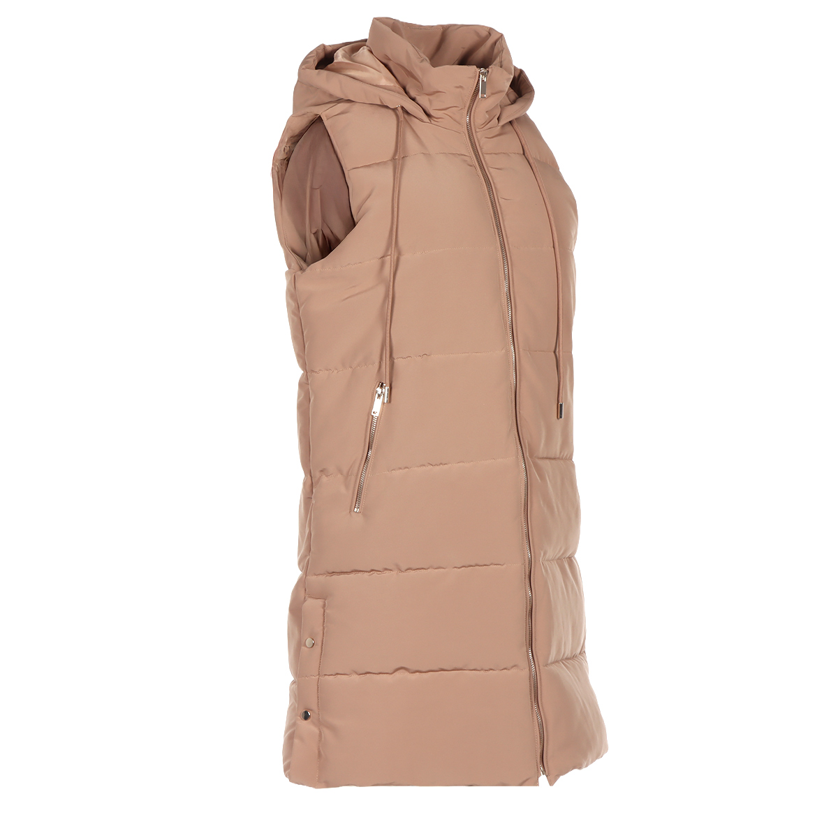 Chaleco Acolchado de Cuello Alto y Capucha Arqueology para Mujer image number null