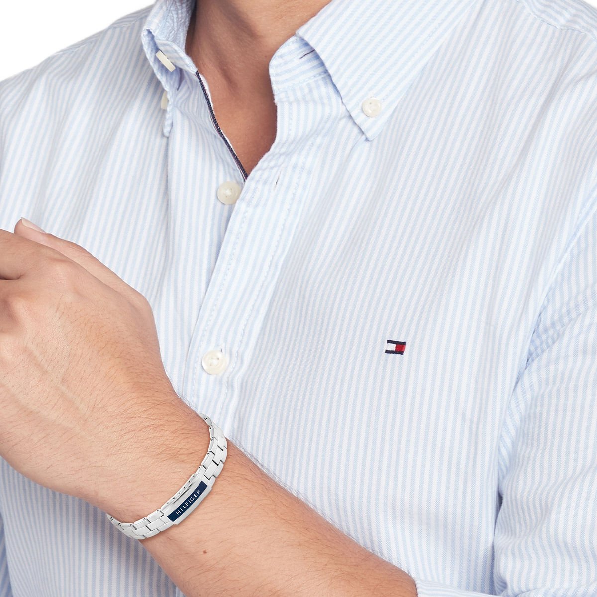 Pulsera Plateado Tommy Hilfiger Para Hombre image number null
