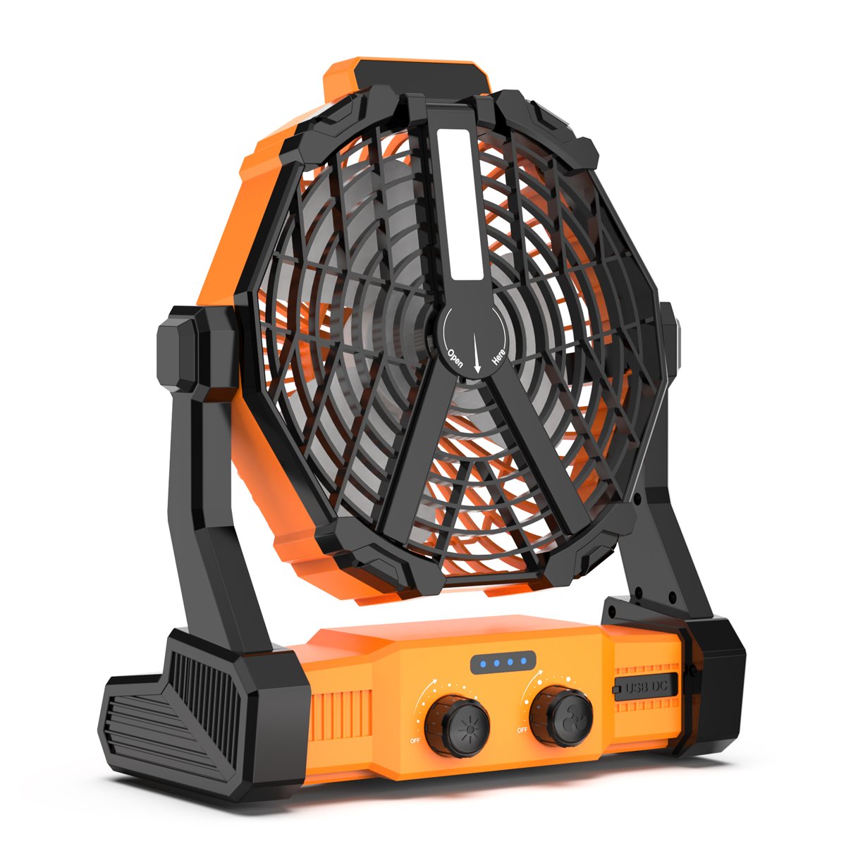 Ventilador Multifuncional con Lampara Recargable image number null