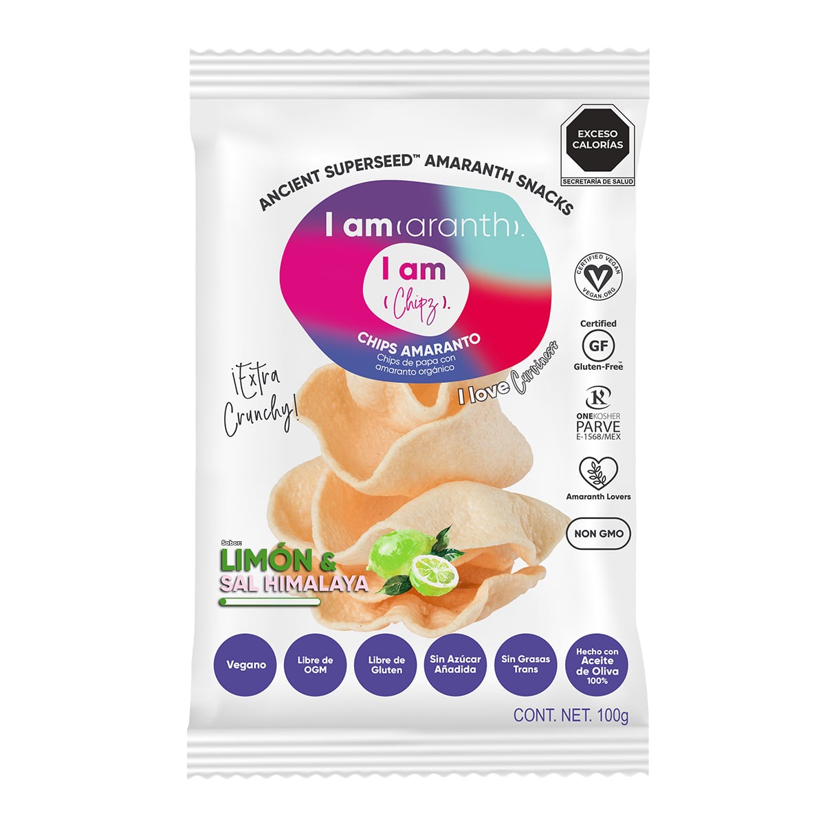 Papas Amaranto Lim&oacute;n Iamaranth 100G image number null