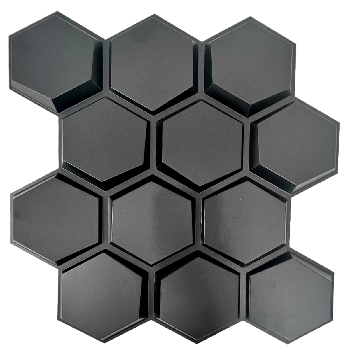 Panel decorativo 3D Miel Negro 50x50cm Deco PVC image number null