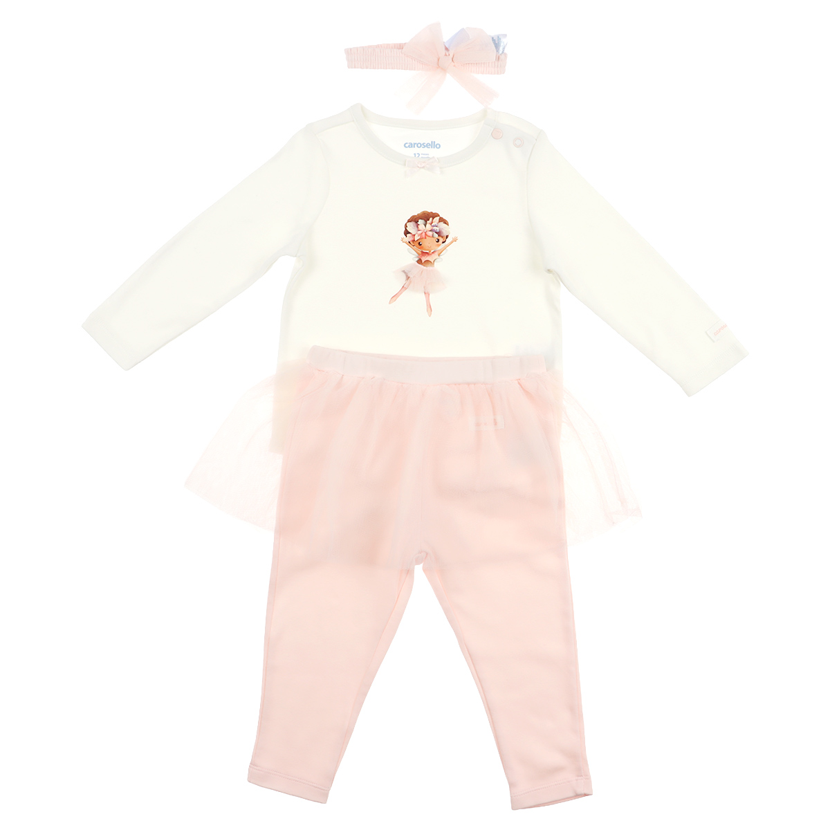 Conjunto Body y Pants Tut&uacute; Bailarina Carosello Beb&eacute; Ni&ntilde;a image number null