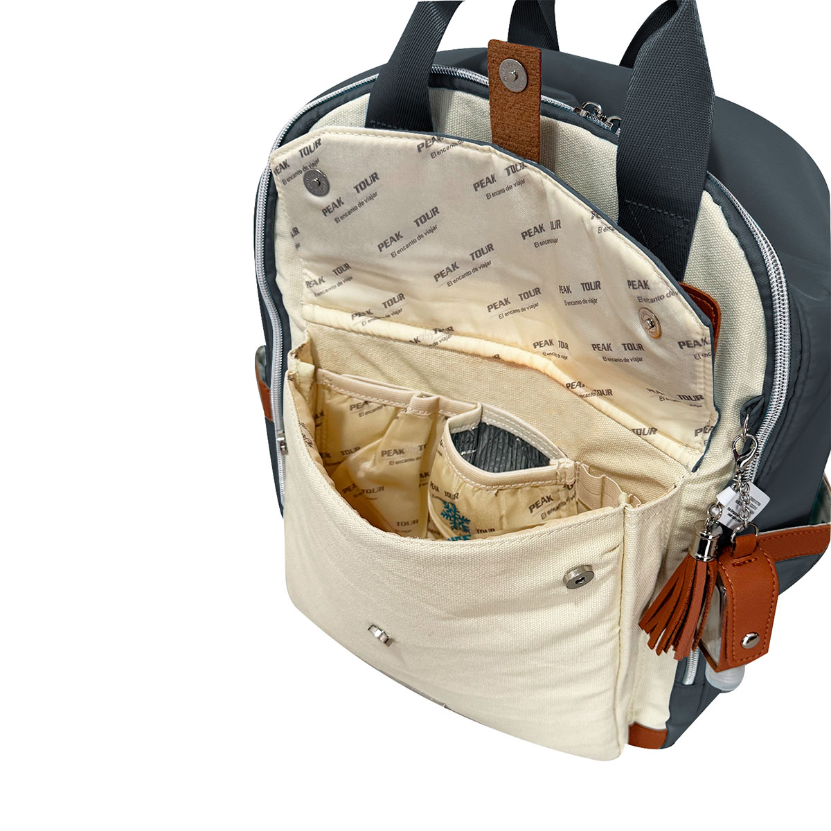 Pa&ntilde;alera Peaktour Tipo Backpack Gris Modelo Giza image number null