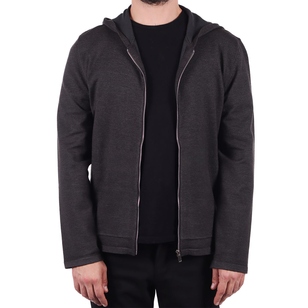 Sudadera Abierta con Capucha Bruno Magnani para Hombre image number null
