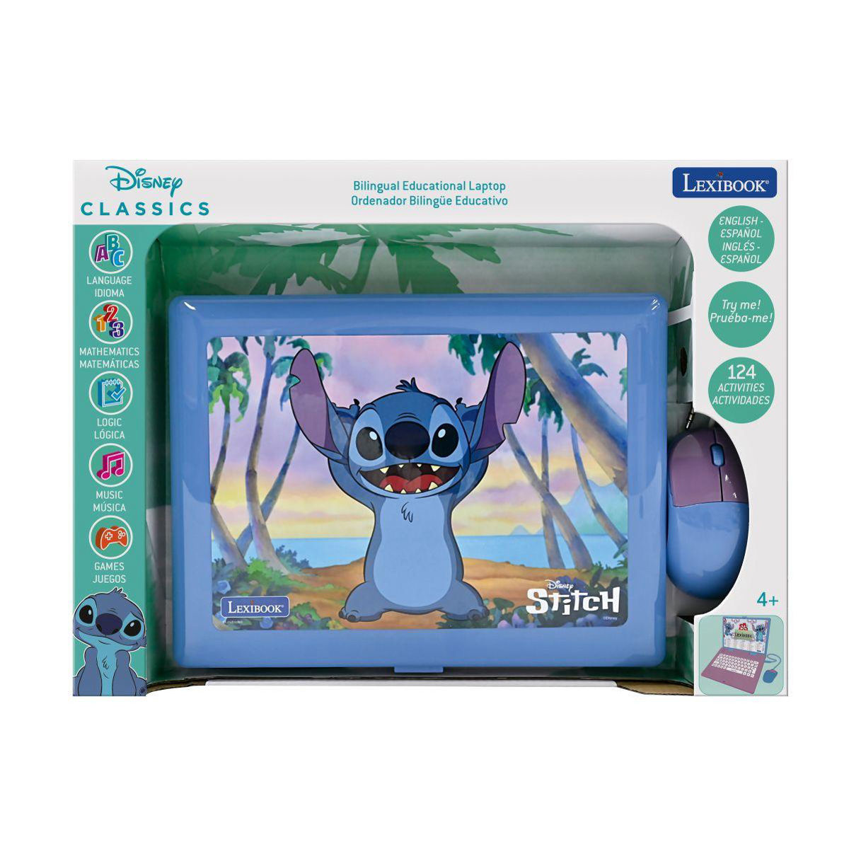 Laptop Educativo Bilingue Stitch Lexibook image number null