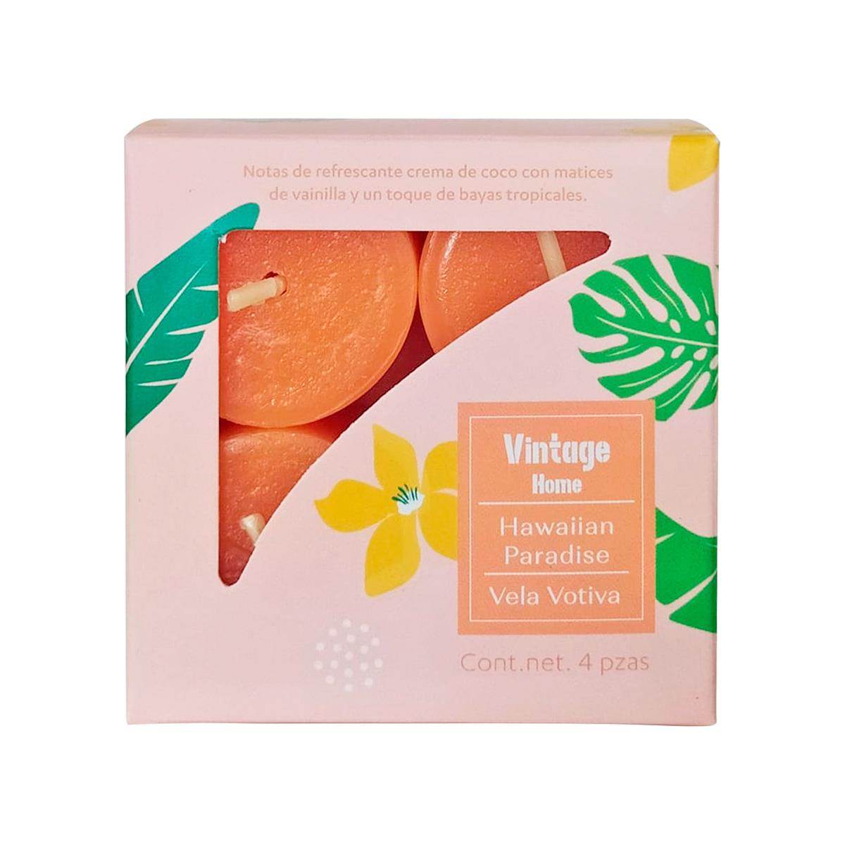 Vela Votiva S4 Fragancia Hawaian Paradise Vintage Home image number null