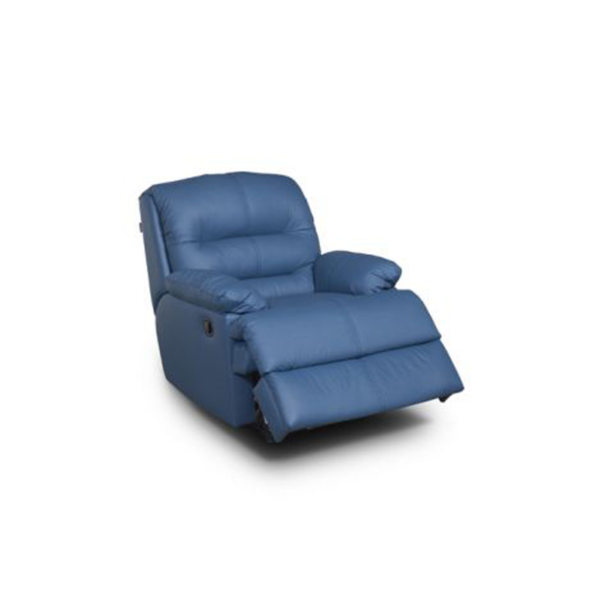 Reclinable Aspen Mec&aacute;nico Piel leathermatch Cobalto image number null