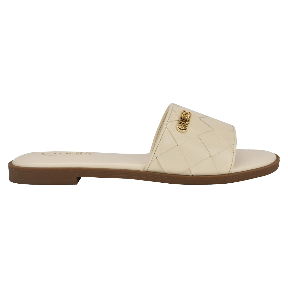 Sandalia con Aplicaci&oacute;n Guess Beige para Mujer image number null