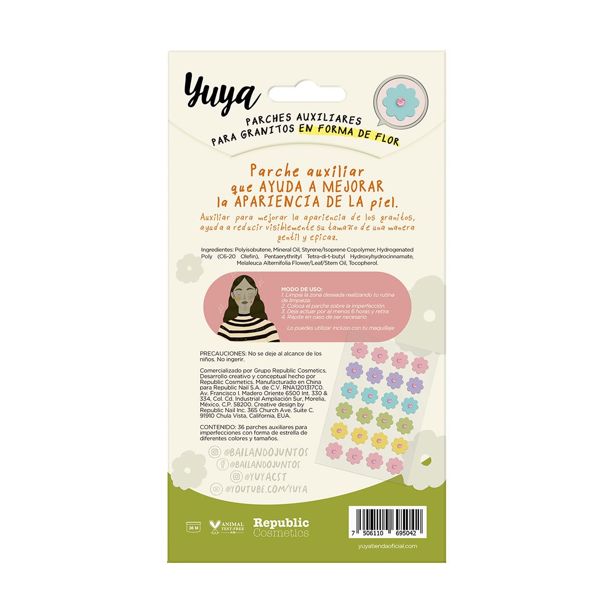 Yuya Parches Auxiliares para Granitos Flor image number null