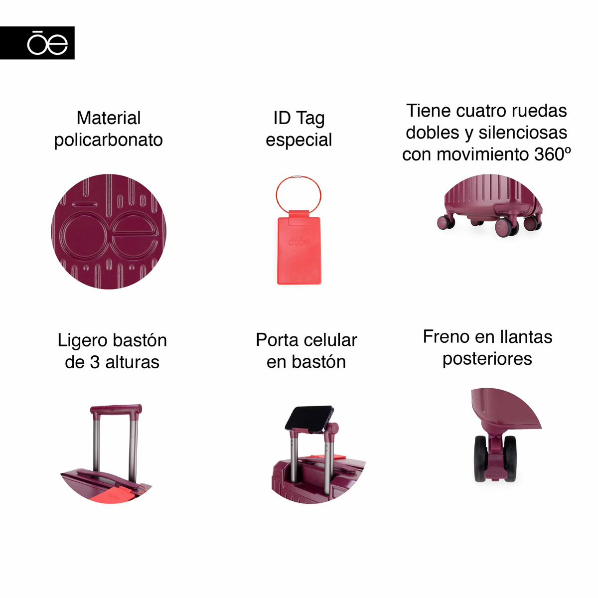 Maleta Tinto Cloe 28 Plg Hs image number null