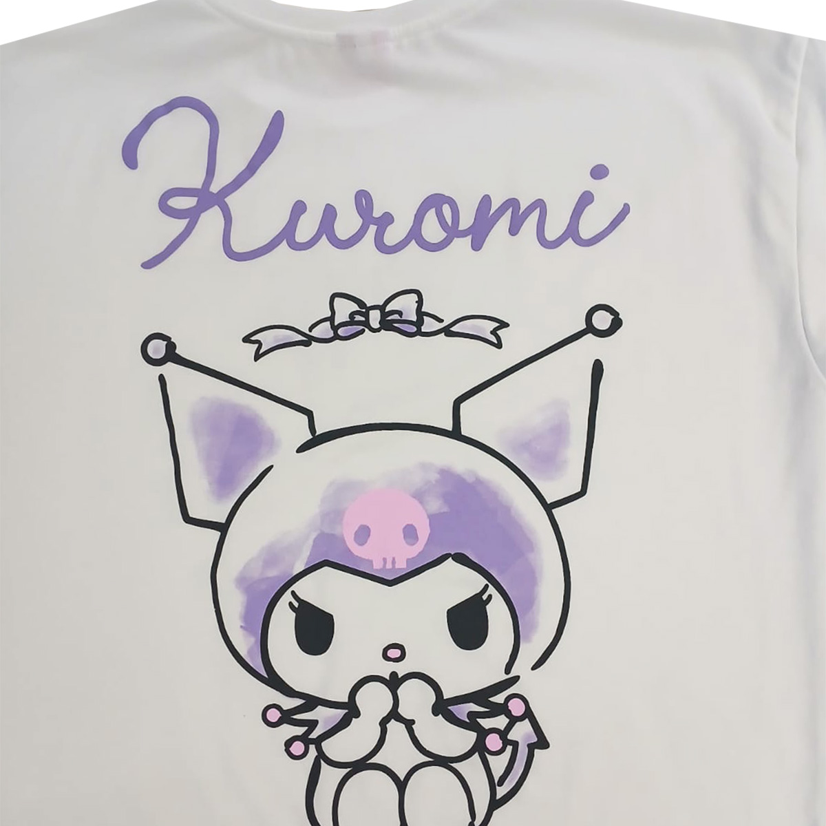 Playera Estampada Kuromi Hello Kitty Para Mujer Junior image number null