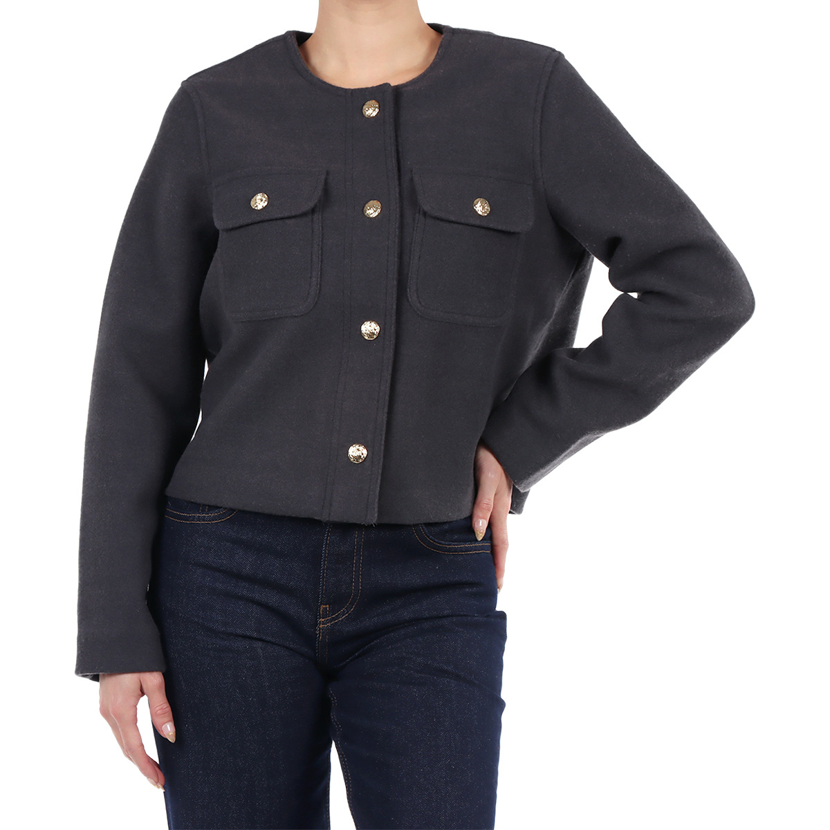 Saco Chaqueta con Botones Lifestyler para Mujer Petite image number null